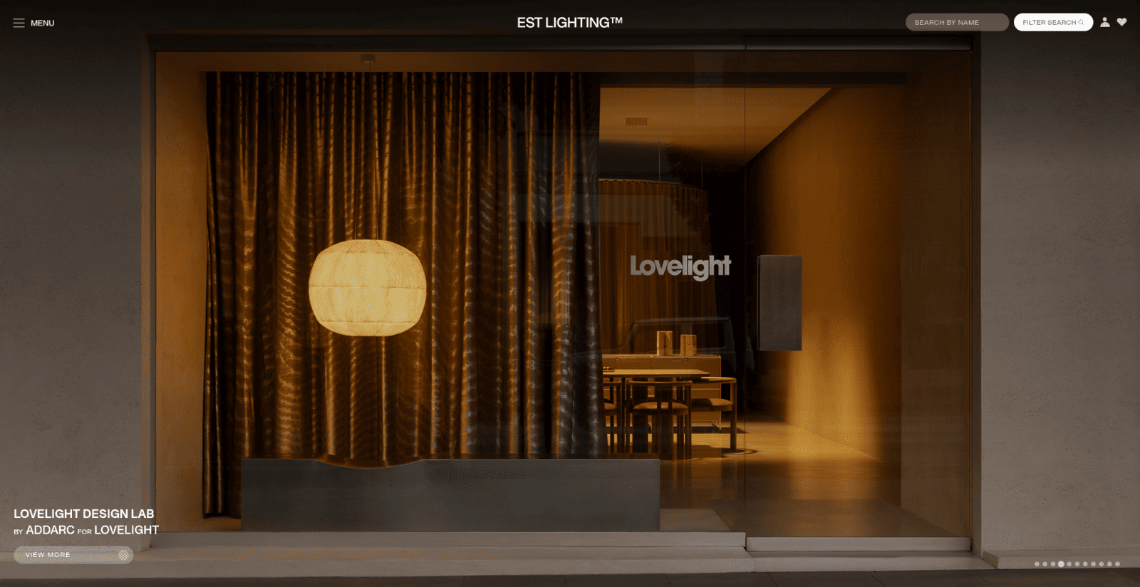 Screenshot of the Lighting Company Website website